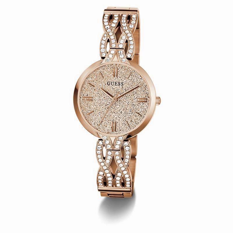 Guess Ladies Rose Gold Tone Analog Watch