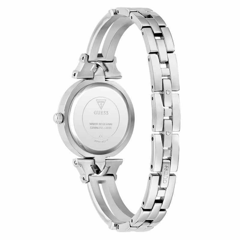 Guess Ladies Silver Tone Analog Watch