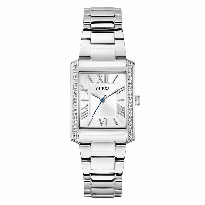 Guess Ladies Silver Tone Analog Watch