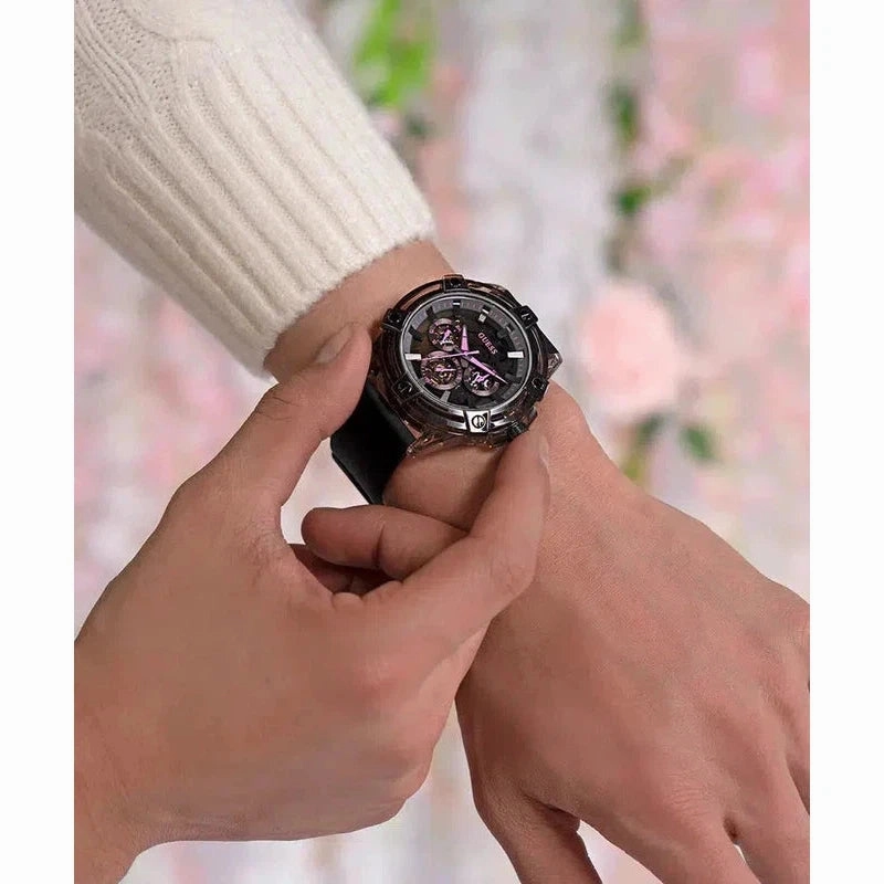 Guess Men's Sporting Pink Limited Edition Watch