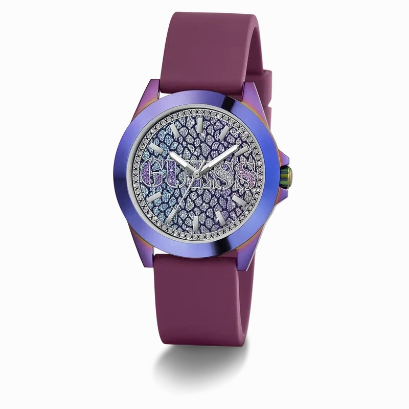 Guess Menagerie Animal Print Dial Analogue Watch