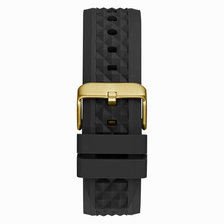 Guess Mens Black Gold Tone Multi-function Watch