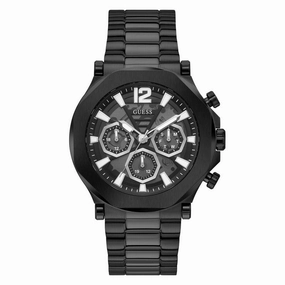 GUESS Mens Black Tone Multi-function Watch GW0539G3