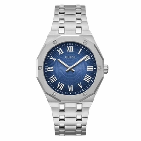 Guess Mens Silver Tone Analog Watch GW0575G4