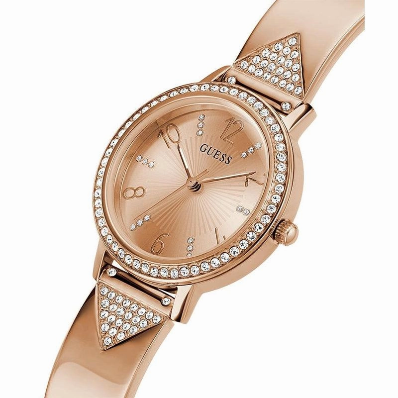 Guess Tri Luxe Ladies Rose Gold Tone Ladies Watch GW0474L3