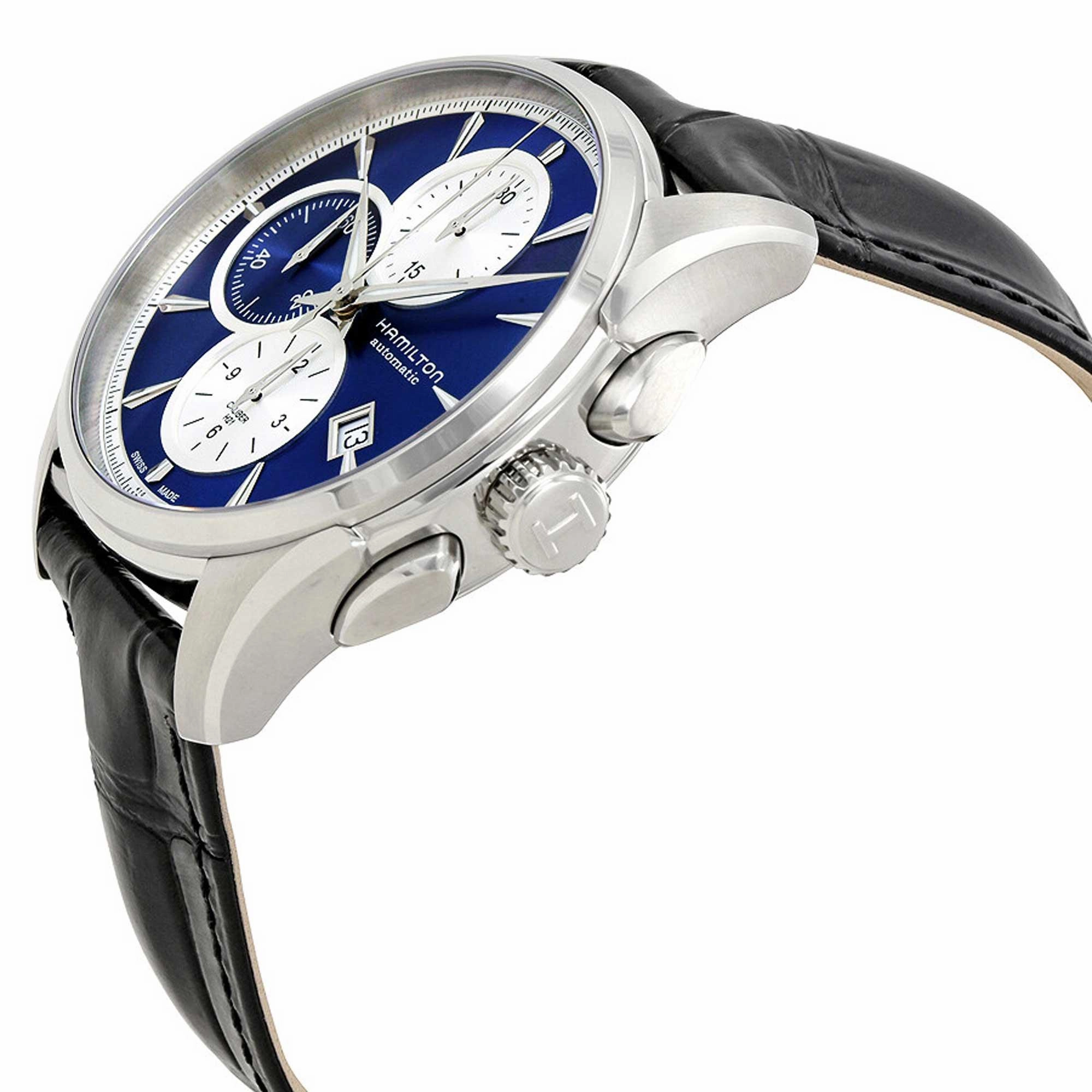 Hamilton Men's Chronograph Watch - Jazzmaster Automatic Black Strap | H32596741