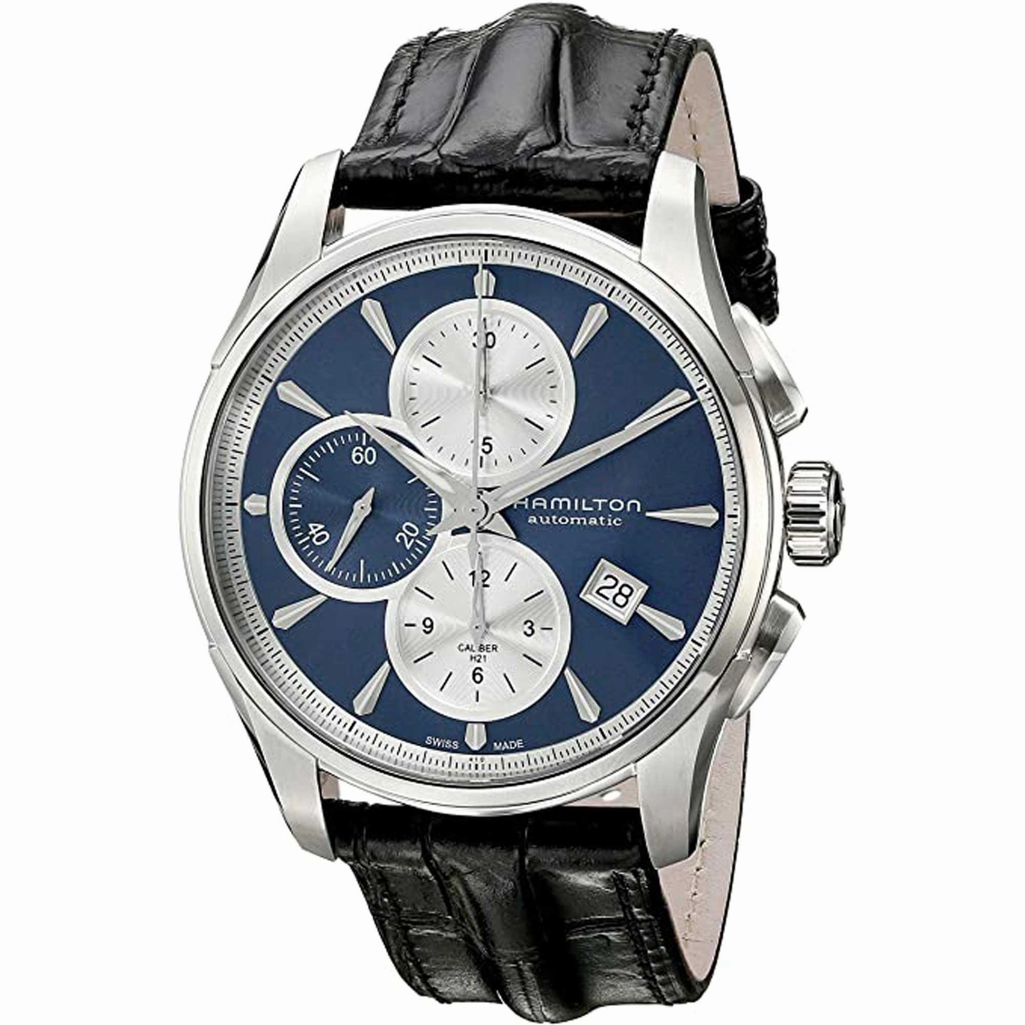 Hamilton Men's Chronograph Watch - Jazzmaster Automatic Black Strap | H32596741