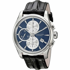 Hamilton Men's Chronograph Watch - Jazzmaster Automatic Black Strap | H32596741