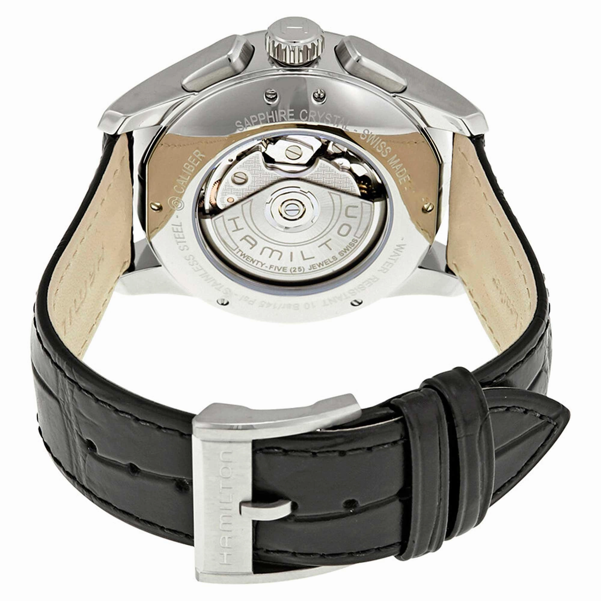 Hamilton Men's Chronograph Watch - Jazzmaster Automatic Black Strap | H32596741