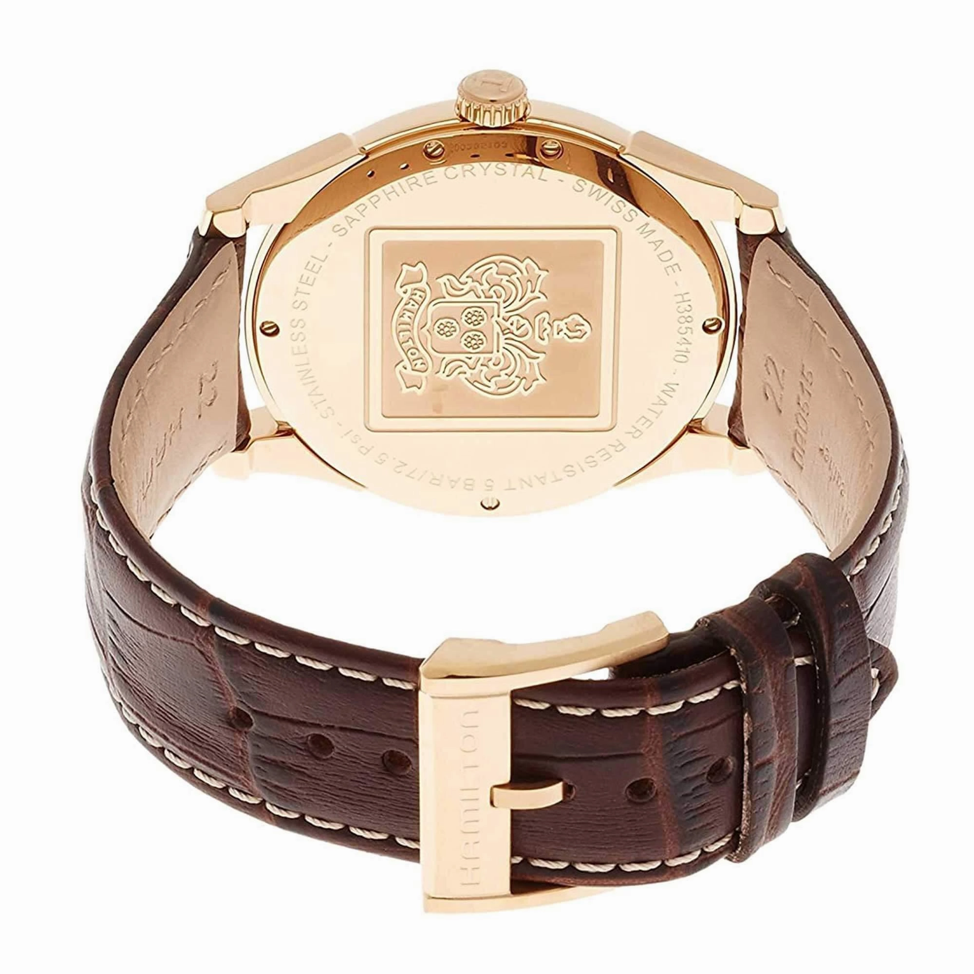 Hamilton Men's Watch - Jazzmaster Thinline Silver Dial Calf Leather Strap | H38541513