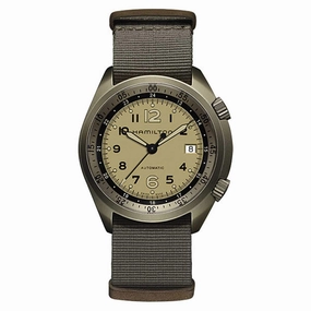 Hamilton Men's Watch - Khaki Aviation Pilot Pioneer Aluminum Case | H80435895