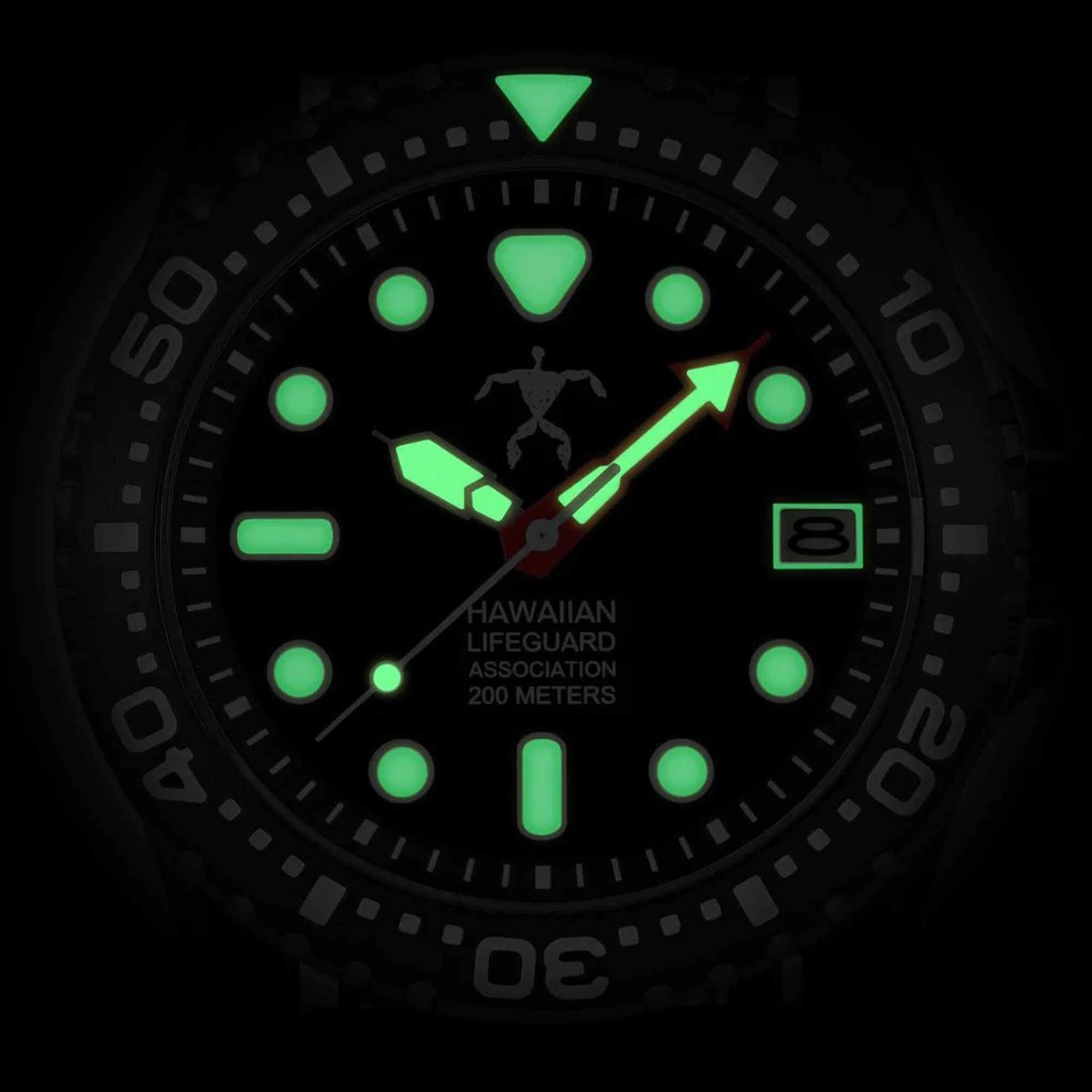 Hawaiian Lifeguard Association Men's Watch - Rotating Bezel Date Display | HLA 5418