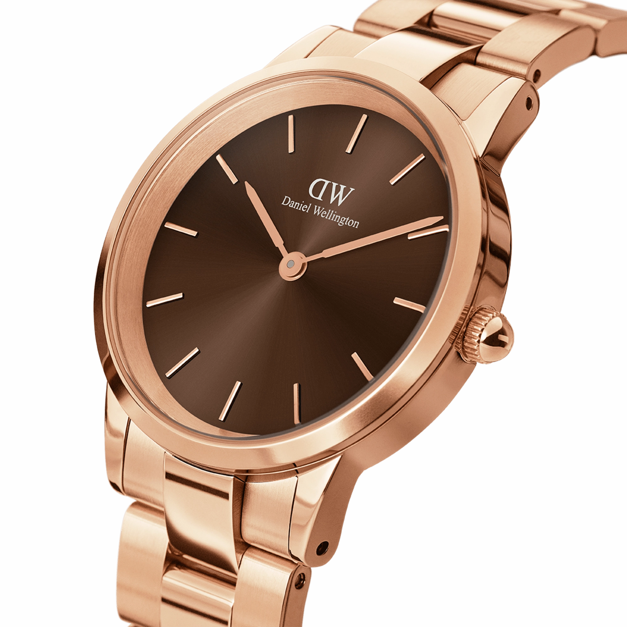 Iconic Link Amber Rose Gold