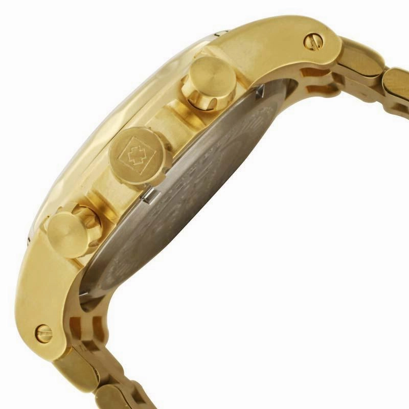 Invicta 1270 Men's Specialty Gold Plated Stainless Steel Gold Tone Dial Chronograph Watch