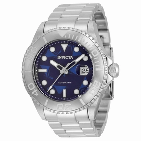Invicta Men's Automatic Watch - Cruiseline Blue Dial Silver Tone Bracelet | 34492