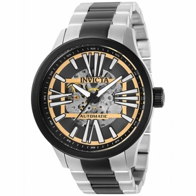 Invicta Men's Automatic Watch - Objet D Art Semi Skeleton Dial TT Bracelet | 32740