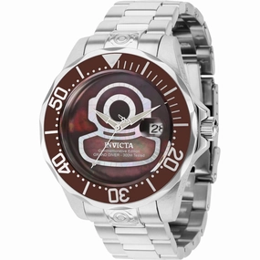 Invicta Men's Automatic Watch - Pro Diver Brown MOP Dial Silver Tone Bracelet | 4618