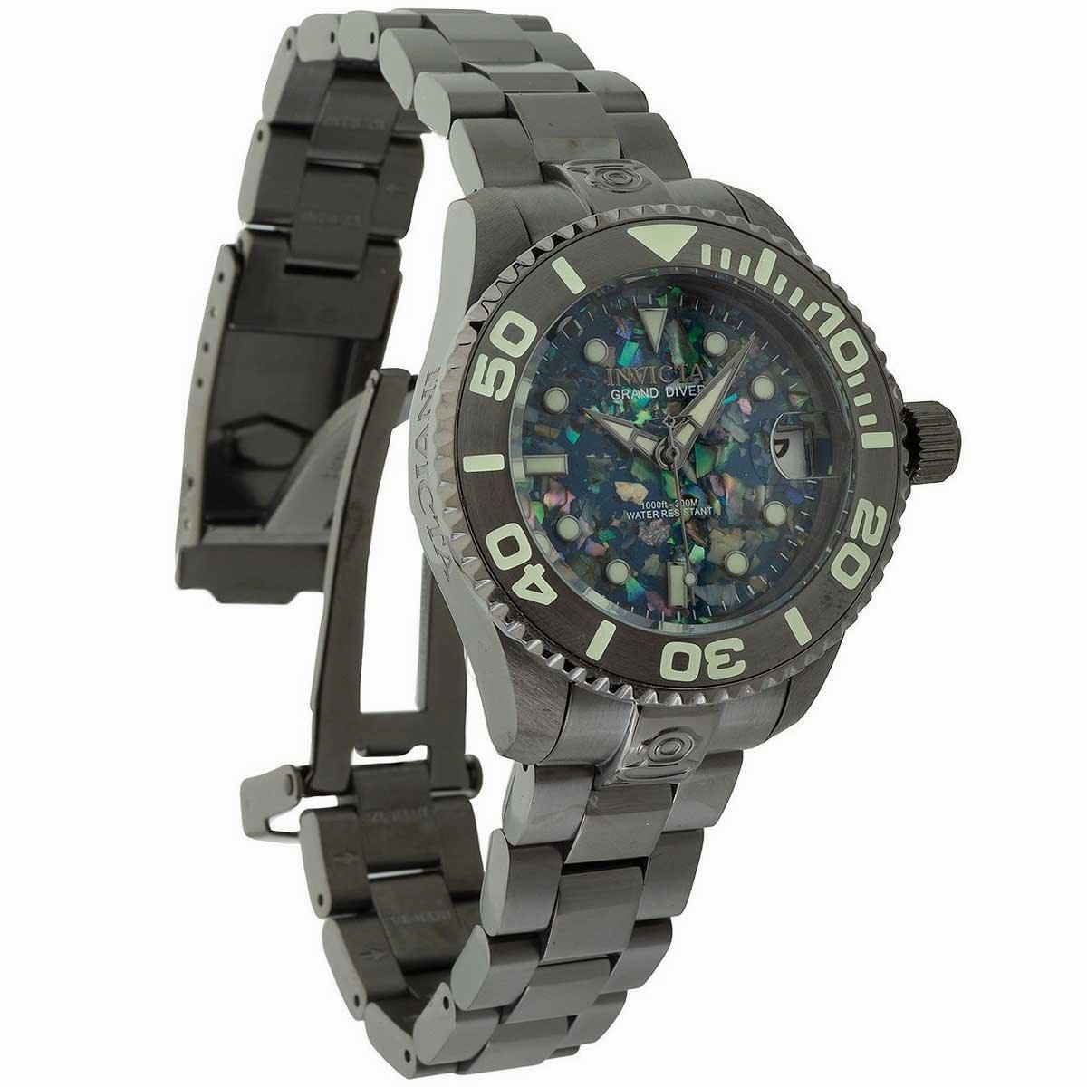 Invicta Men's Automatic Watch - Pro Diver Gunmetal Stainless Steel Bracelet | 35764