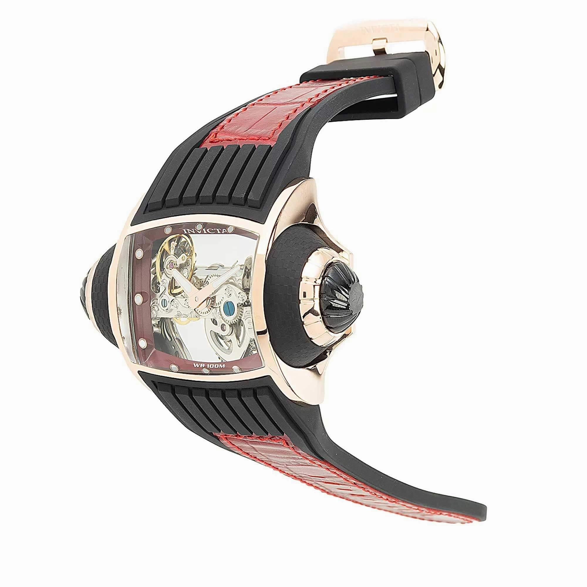 Invicta Men's Automatic Watch - Vintage Rose Gold and Black Case Strap | 35275