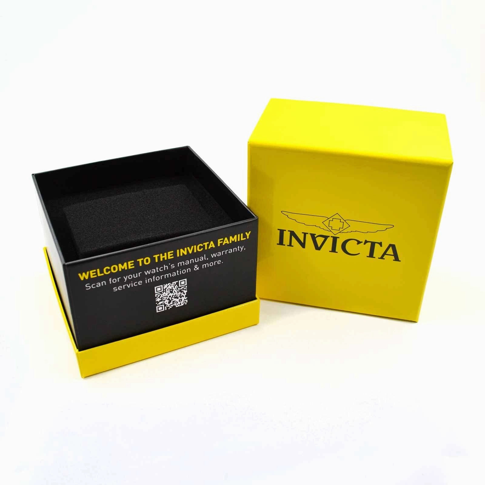Invicta Men's Chronograph Watch - Aviator Black and Gold Tone Strap | 23693
