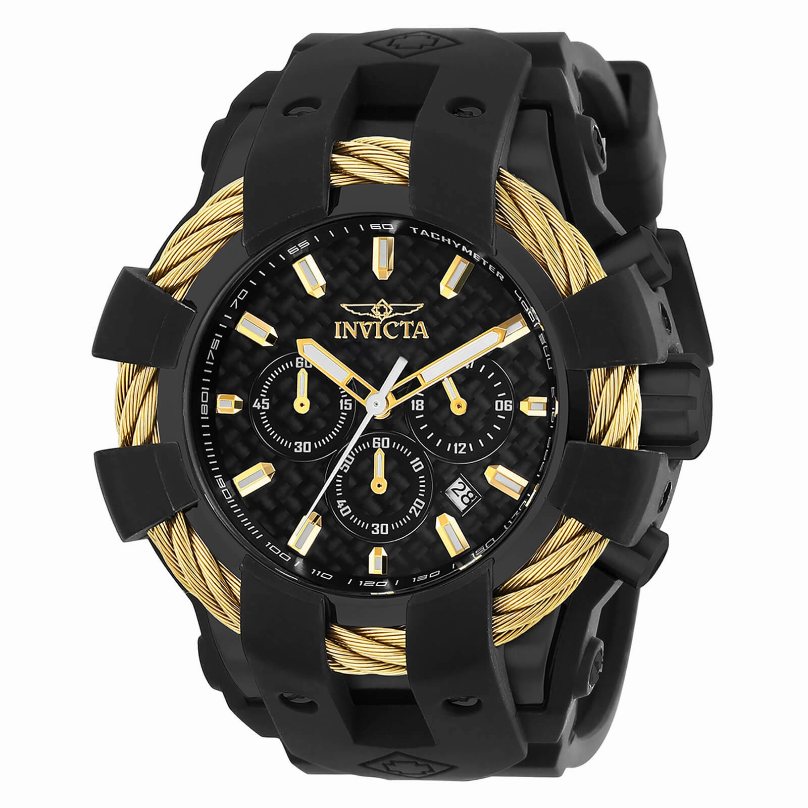 Invicta Men's Chronograph Watch - Bolt Sport Black Silicone Strap | 23866