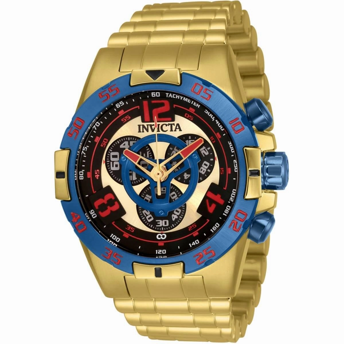 Invicta Men's Chronograph Watch - Corduba Quartz Yellow Gold Steel Bracelet | 34985