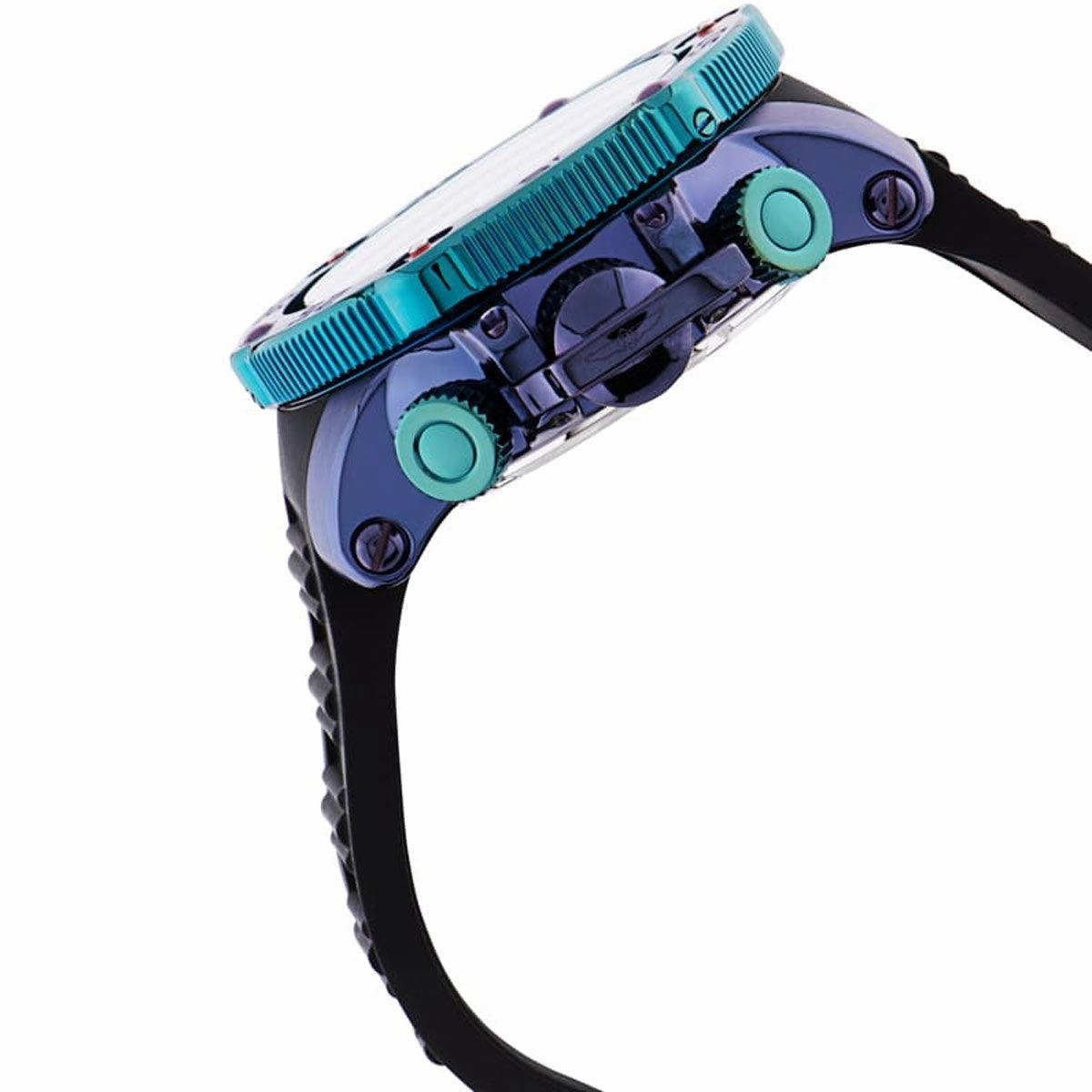 Invicta Men's Chronograph Watch - DC Comics Joker Quartz Black Silicone Strap | 34937