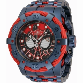 Invicta Men's Chronograph Watch - Marvel Spiderman Dark Blue and Red Bracelet | 35164