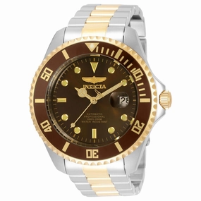 Invicta Men's Chronograph Watch - Pro Diver Desert Sand Dial Two Tone Bracelet | 35728