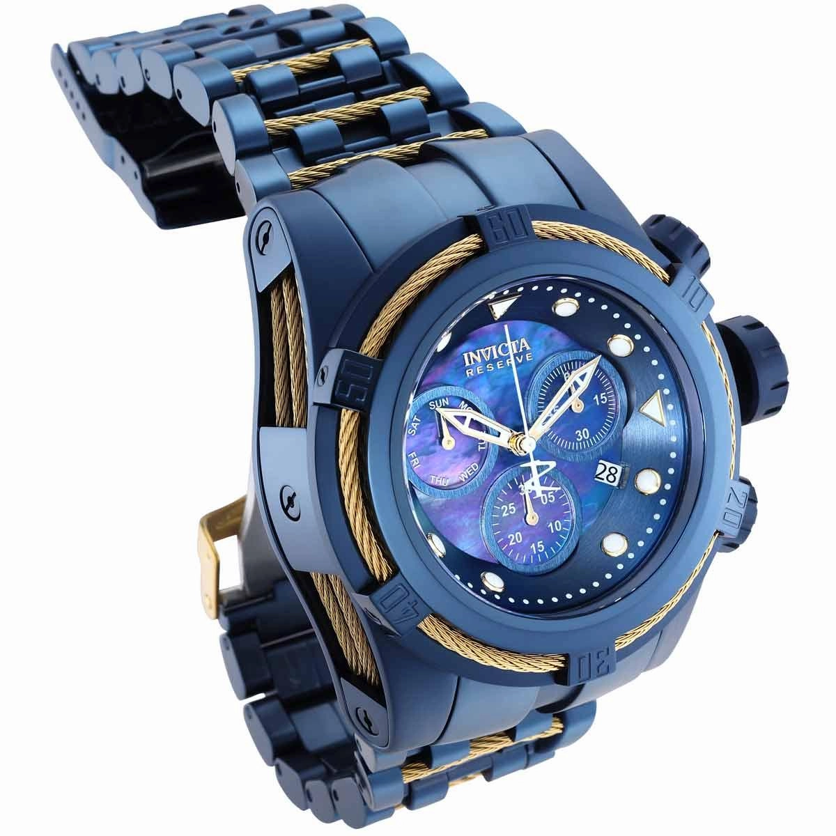 Invicta Men's Chronograph Watch - Reserve Bolt Zeus Mother of Pearl Dial | 35323