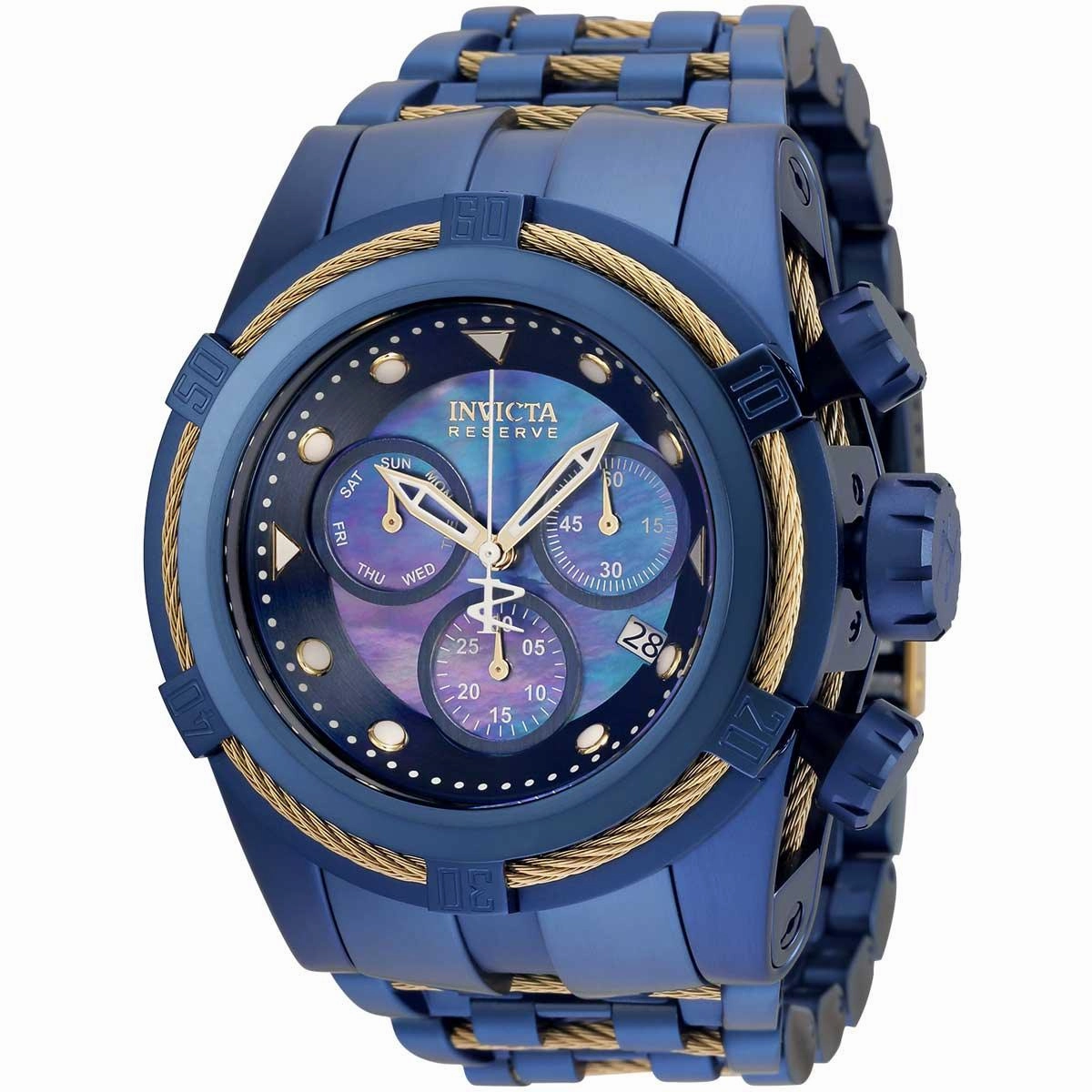 Invicta Men's Chronograph Watch - Reserve Bolt Zeus Mother of Pearl Dial | 35323