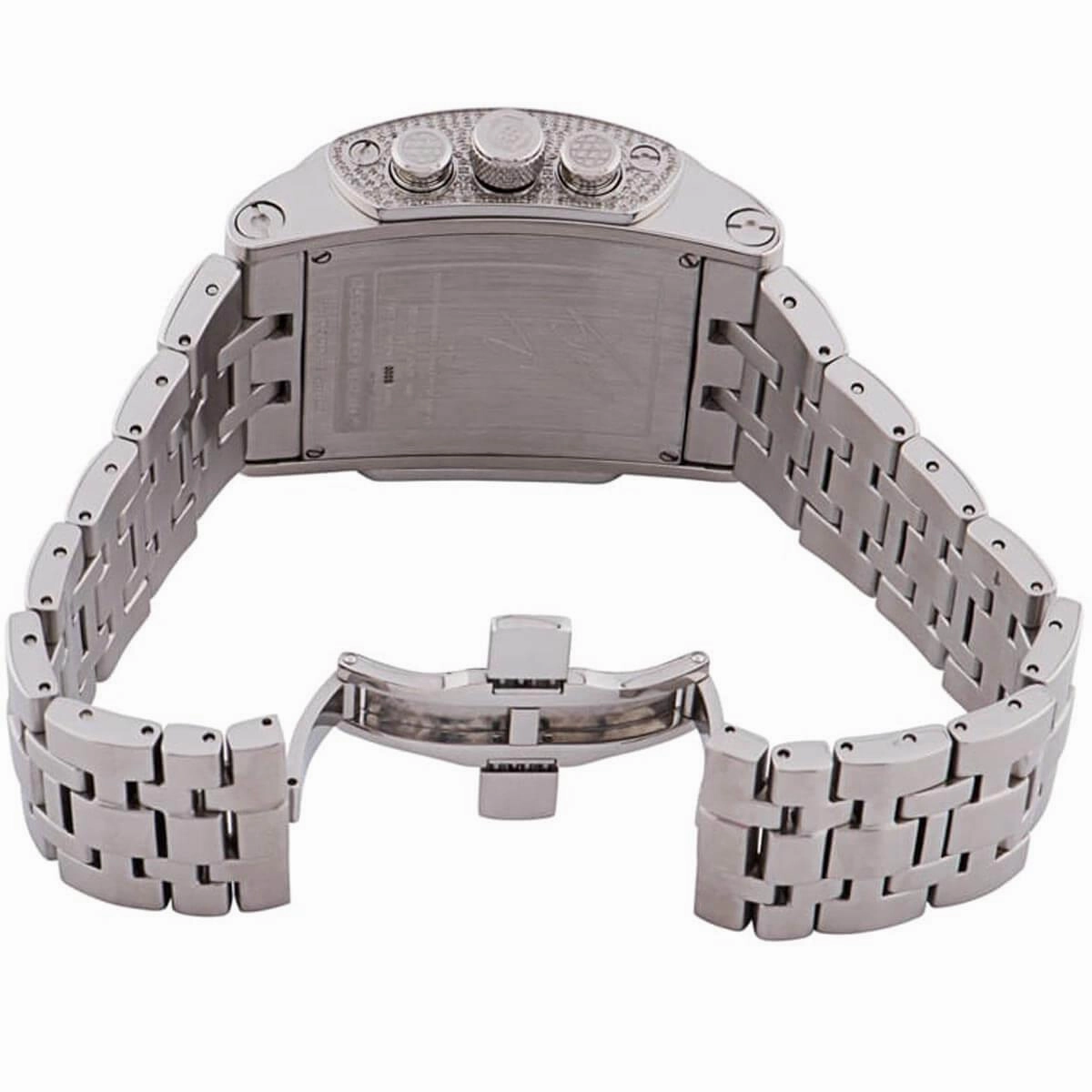 Invicta Men's Chronograph Watch - Shaq Black and Silver Dial Steel Bracelet | 33740