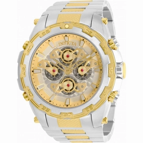 Invicta Men's Chronograph Watch - Specialty Gold and Silver Dial Bracelet | 34228