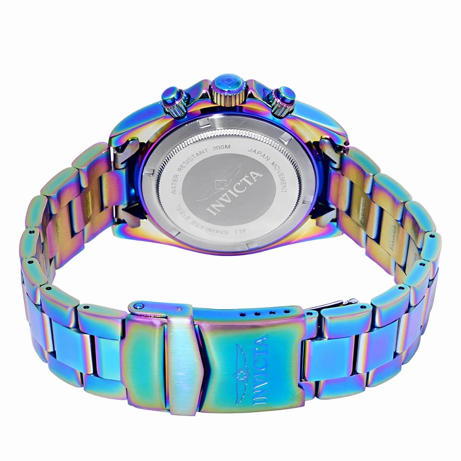 Invicta Men's Chronograph Watch - Speedway MOP Dial Iridescent Steel Dive | 23941