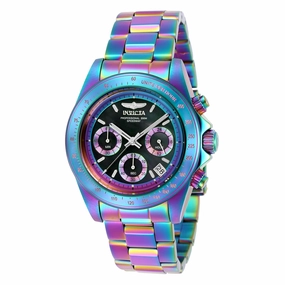 Invicta Men's Chronograph Watch - Speedway MOP Dial Iridescent Steel Dive | 23941