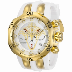 Invicta Men's Chronograph Watch - Venom Gold and Antique Silver Tone Dial | 28389