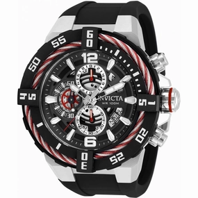 Invicta Men's Japanese Quartz Watch - Bolt Chronograph Black Silicone Strap | 32734