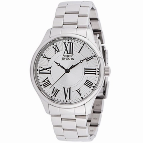 Invicta Men's Japanese Quartz Watch - Objet D Art Silver Dial Steel Bracelet | 35127