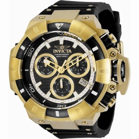 Invicta Men's Quartz Chronograph Watch - Akula Black Silicone Rubber Strap | 31897