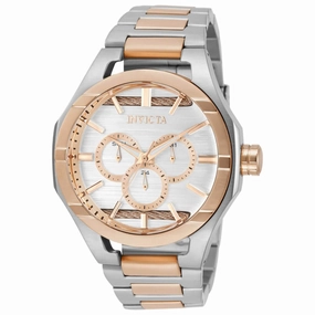 Invicta Men's Quartz Watch - Bolt Silver Tone and Rose Dial Bracelet | 31833