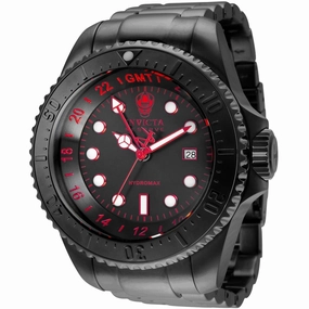 Invicta Men's Quartz Watch - Hydromax Black Dial Stainless Steel Bracelet | 34146