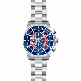 Invicta Men's Quartz Watch - Marvel Captain America Chronograph Bracelet | 34622