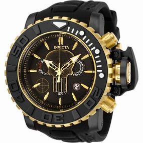 Invicta Men's Quartz Watch - Marvel Punisher Chronograph Black Rubber Strap | 26787