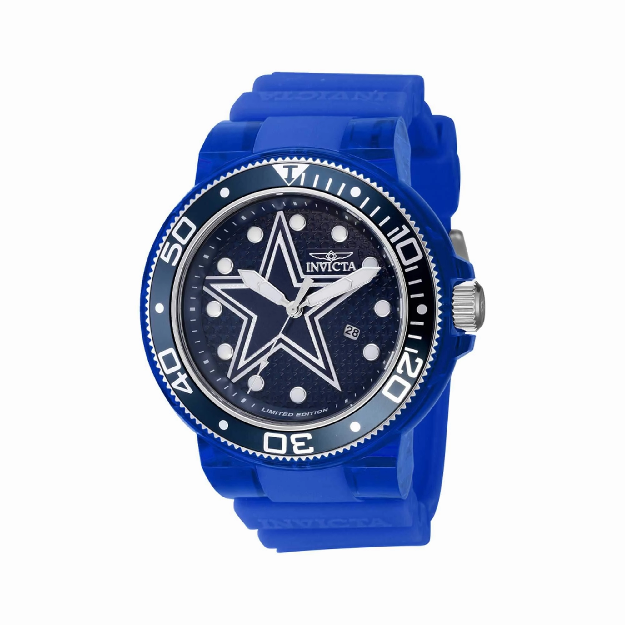 Invicta Men's Quartz Watch - NFL Dallas Cowboys Blue Dial Rotating Bezel | 41448
