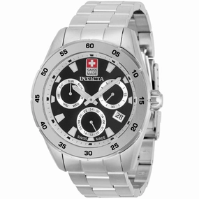 Invicta Men's Quartz Watch - Pro Diver Black Dial Stainless Steel Bracelet | 33474