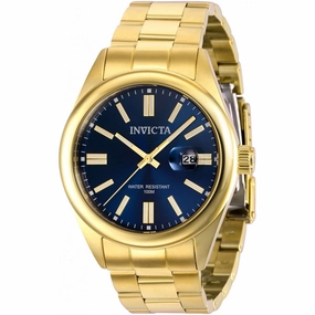 Invicta Men's Quartz Watch - Pro Diver Blue Dial Date Display Steel Bracelet | 38462