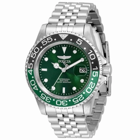 Invicta Men's Quartz Watch - Pro Diver Green Dial Stainless Steel Bracelet | 34105