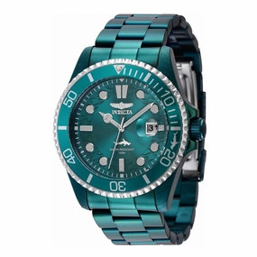 Invicta Men's Quartz Watch - Pro Diver Green Dial Stainless Steel Bracelet | 40944