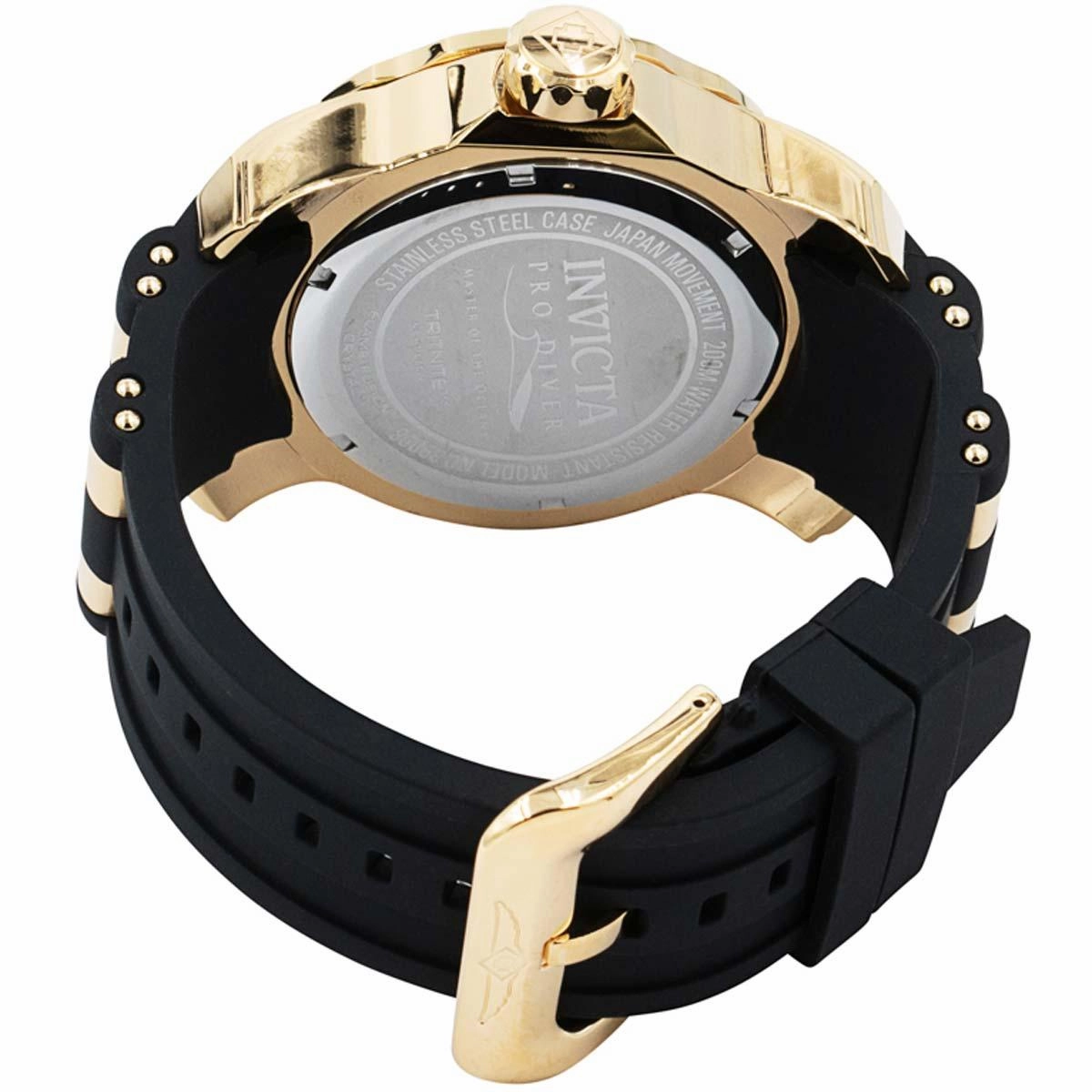 Invicta Men's Quartz Watch - Pro Diver Rotating Bezel Blue Dial Two Tone Strap | 39098