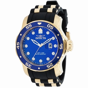 Invicta Men's Quartz Watch - Pro Diver Rotating Bezel Blue Dial Two Tone Strap | 39098